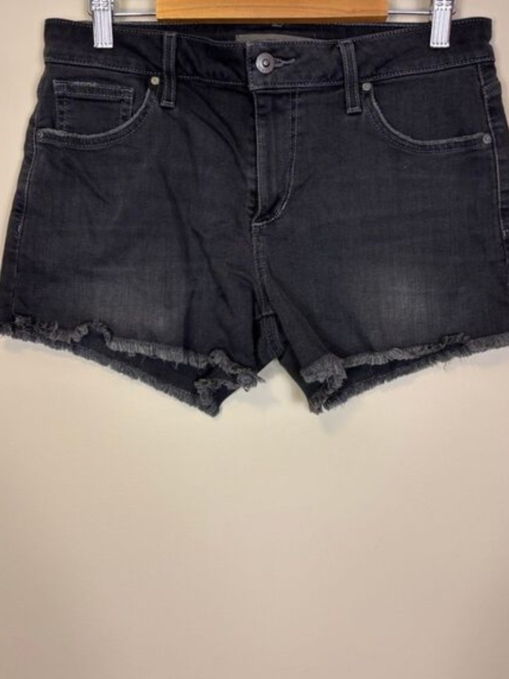 Joe's Jeans Black Cotton/ Spandex Jean Shorts Women's 29